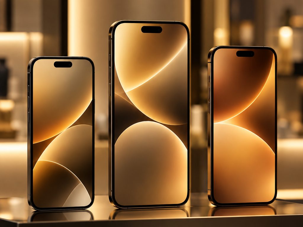 Latest smartphones on display