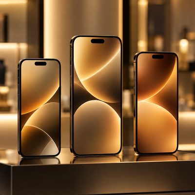 Latest smartphones on display